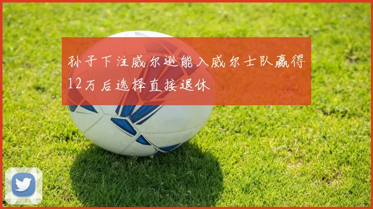 孙子下注威尔逊能入威尔士队赢得12万后选择直接退休